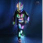 Multicolor change led suit costume for dance with helmet-gloves,shoes cover